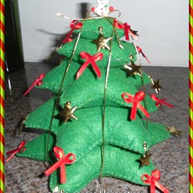 Trabalhos em feltro: Natal